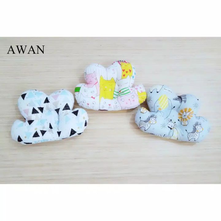 ♥BabyYank♥ Bantal Awan Anti Peyang / Bantal Mahkota Bantal Bayi Newborn Bentuk Lucu / Bantal