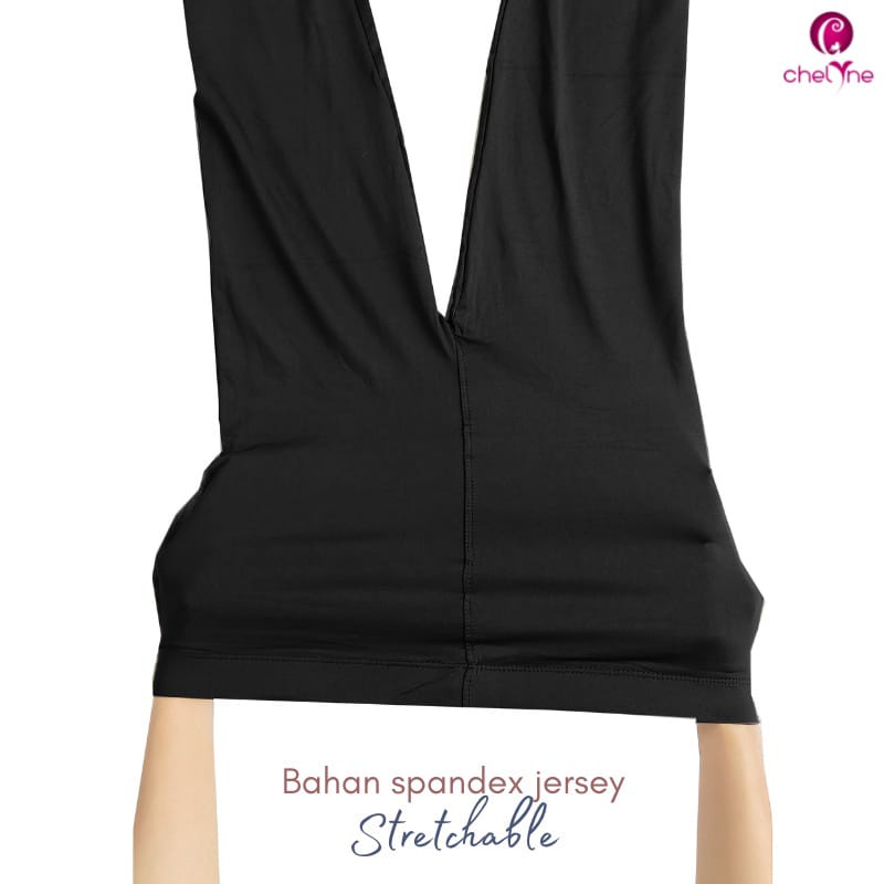 Chelyne Legging 7/8 C1333T Bahan Spandex Jersey size L &amp; XL - Celana 7/8 Muslim
