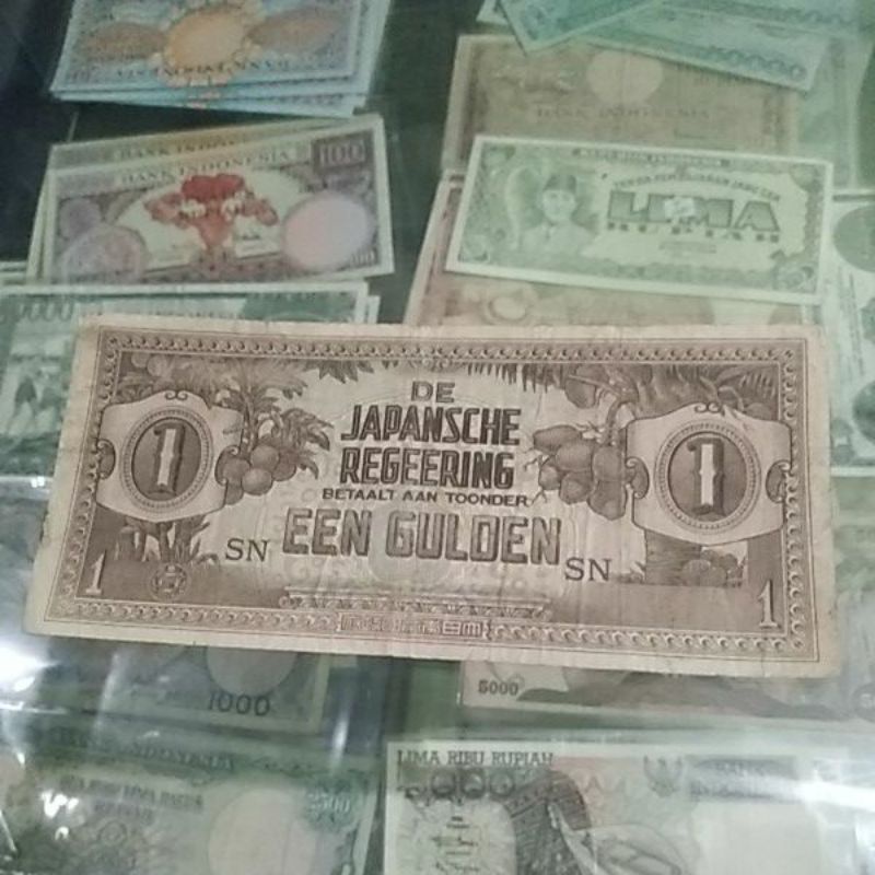 uang kuno een gulden japansche regeering penjajajahan jepang.2