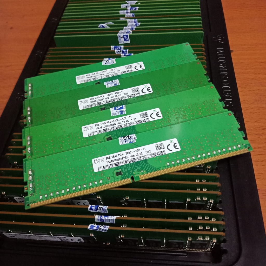 MEMORY RAM SERVER ECC UDIMM/ECC UNBUFERED 8GB DDR4 PC4-2400T/19200MHZ  SKHYNIX/ SAMSUNG/MICRON/ FOR XEON E3/E-2 DELL T40/R240/HP GEN9/GEN10