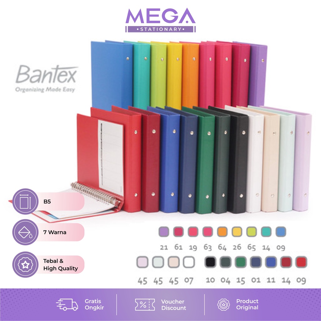 

Bantex BINDER B5 POLOS 26 Ring A5 20 Ring