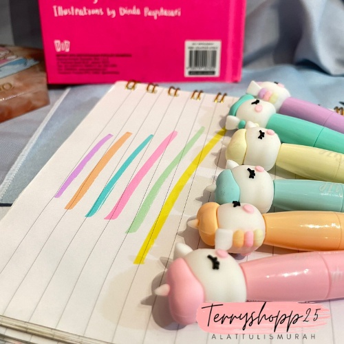 

Stabilo Unicorn Little Dream 1 set 6Pcs Highligther Murah Lucu COD