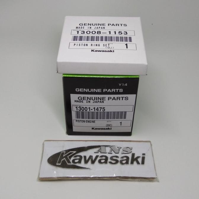 1 Set Piston Seher B75 + Ring Seher Ninja Rr R Original Kawasaki