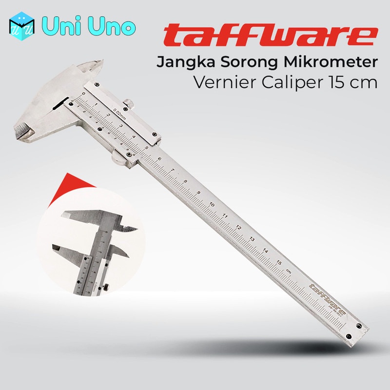 

JANGKA SORONG STAINLESS STEEL VERNIER CALIPER GAUGE MICROMETER 15CM JIG-RE0150 Uni Uno Mart