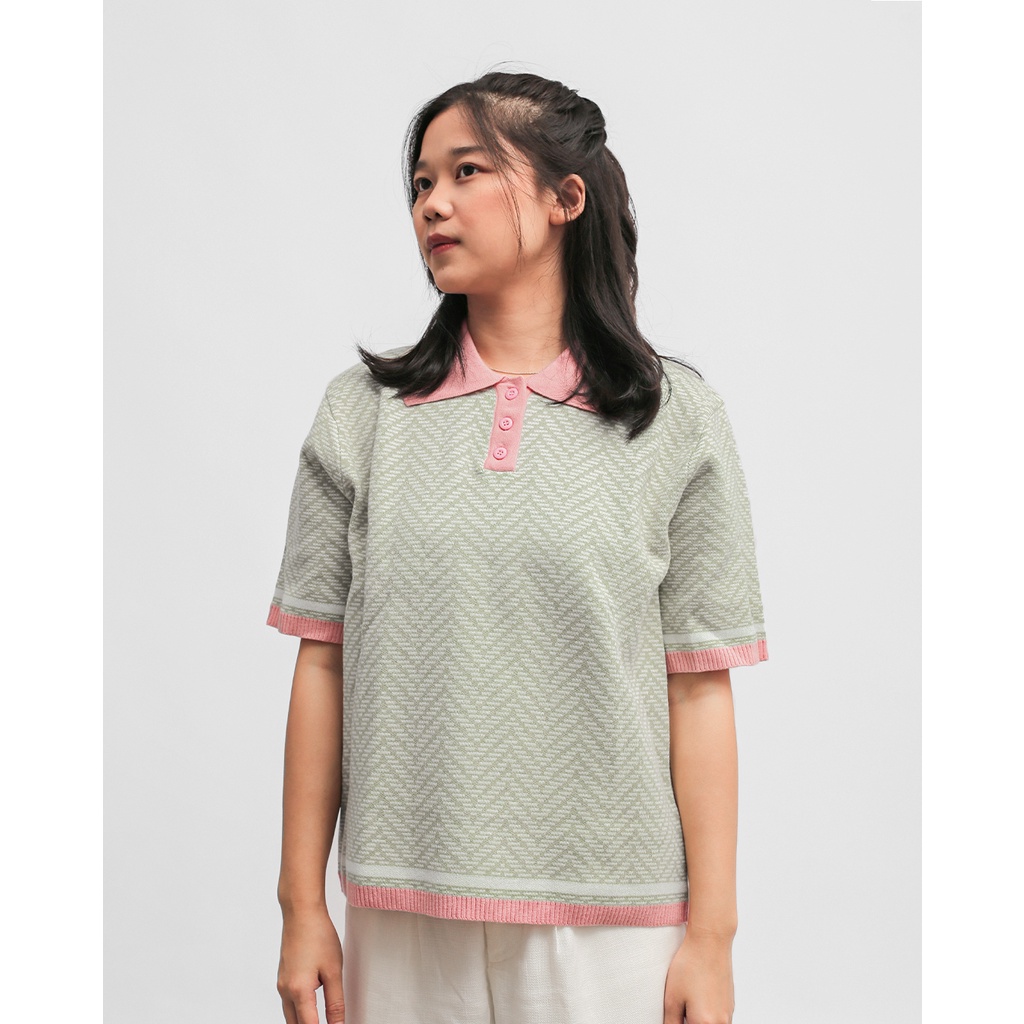 Khakikakiku Avery Polo Knit Tropical Peach