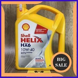 perkakas Oli Mesin Shell Helix HX6 10W-40 4 Liter - Oli Mobil Bensin