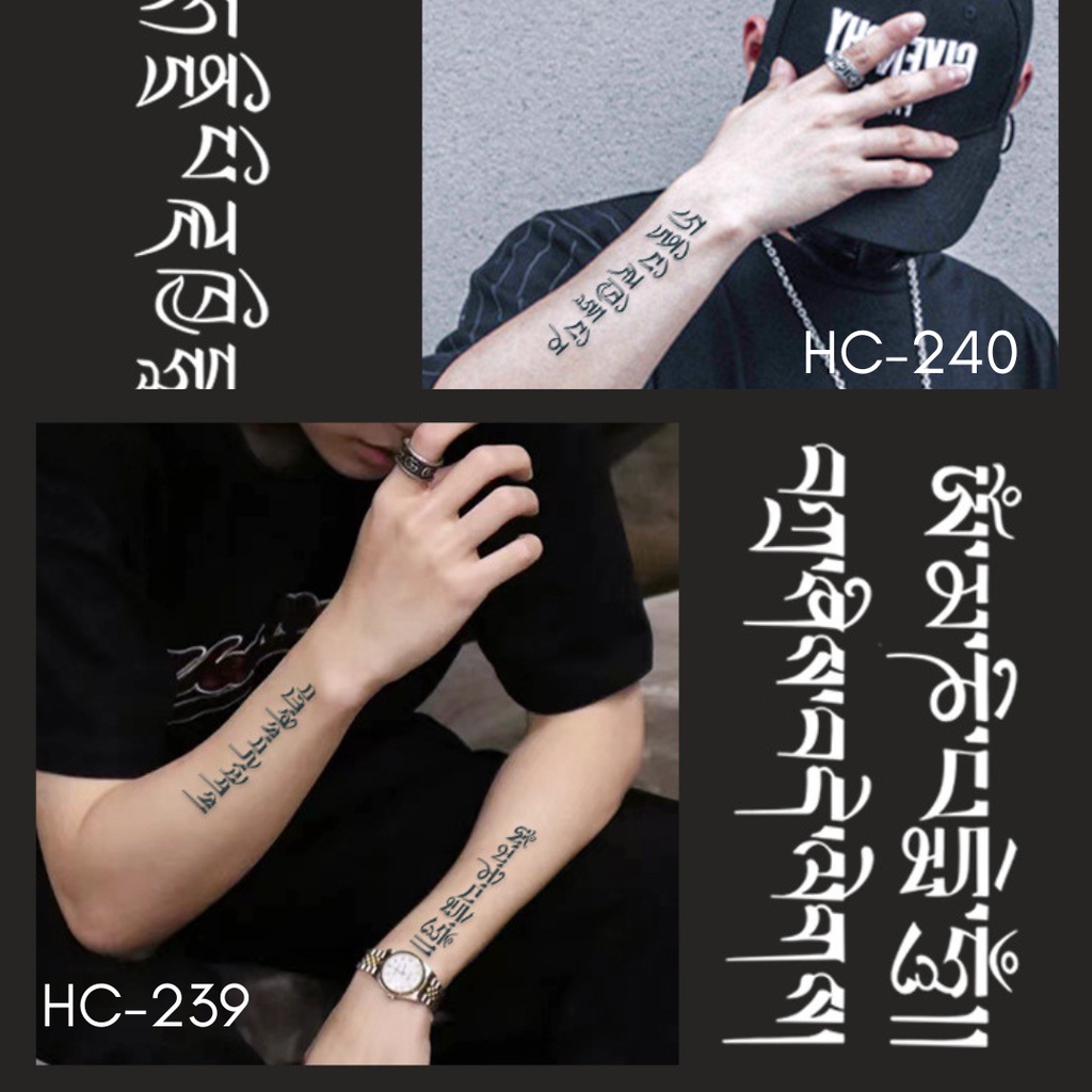 Stiker Tato Semi Permanen 18x11cm | Waterproof | Tato Tahan Lama