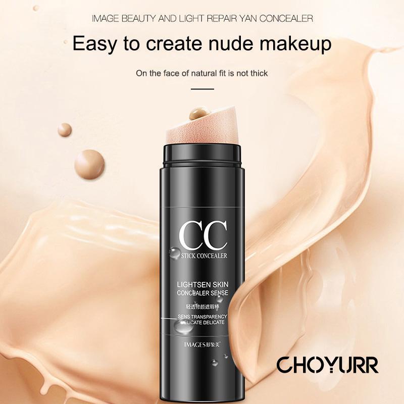 【COD】Concealer Stick Waterproof Tahan Lama Lighten Skin Foundation Full Cover Matte Natural Waterproof Foundation Makeup Korea-CH