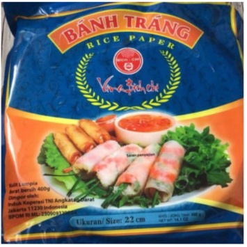 

Banh Trang Rice Paper 400gr 22inch | Kulit Lumpia Vietnam | Rice Paper