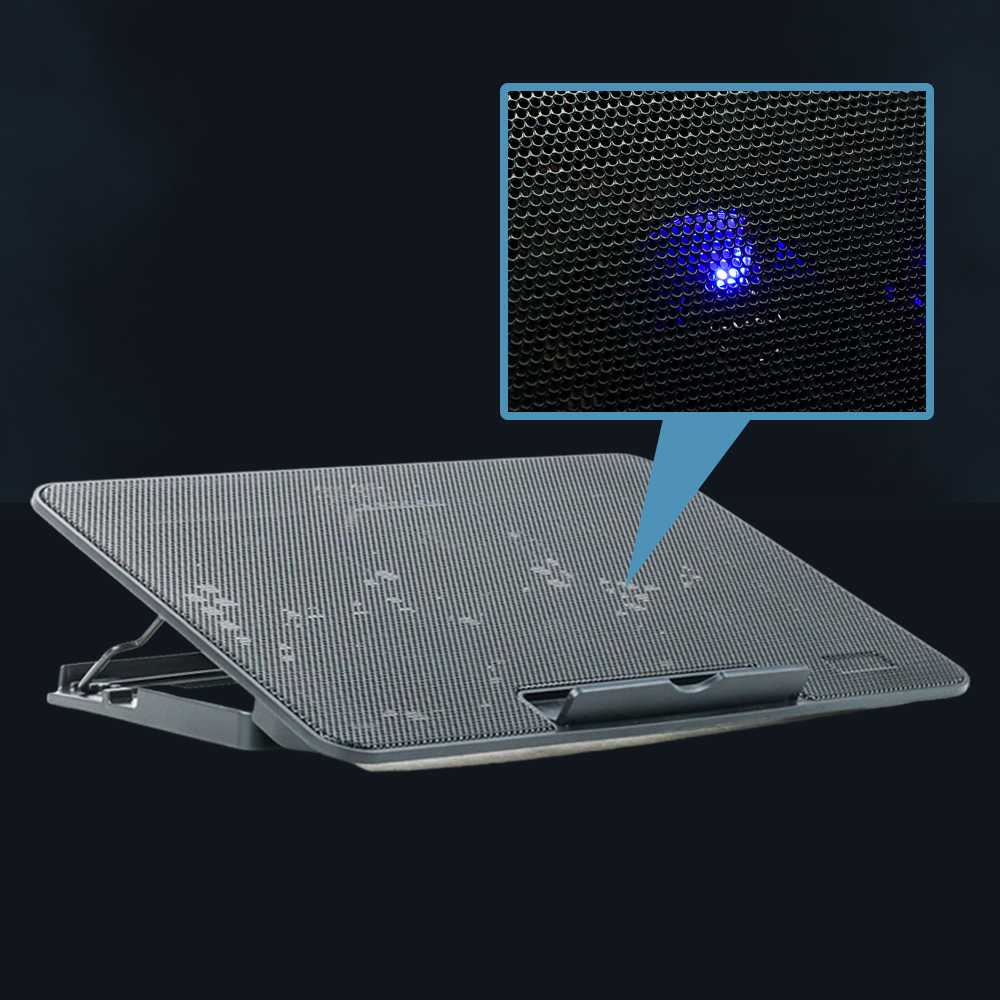 Coolingpad Laptop 14inch 6 Fan Adjustable Speed - Notebook Cooling Pad Laptop Ultra Thin Cooler 6 Fan - Pendingin Laptop - Coolingfan