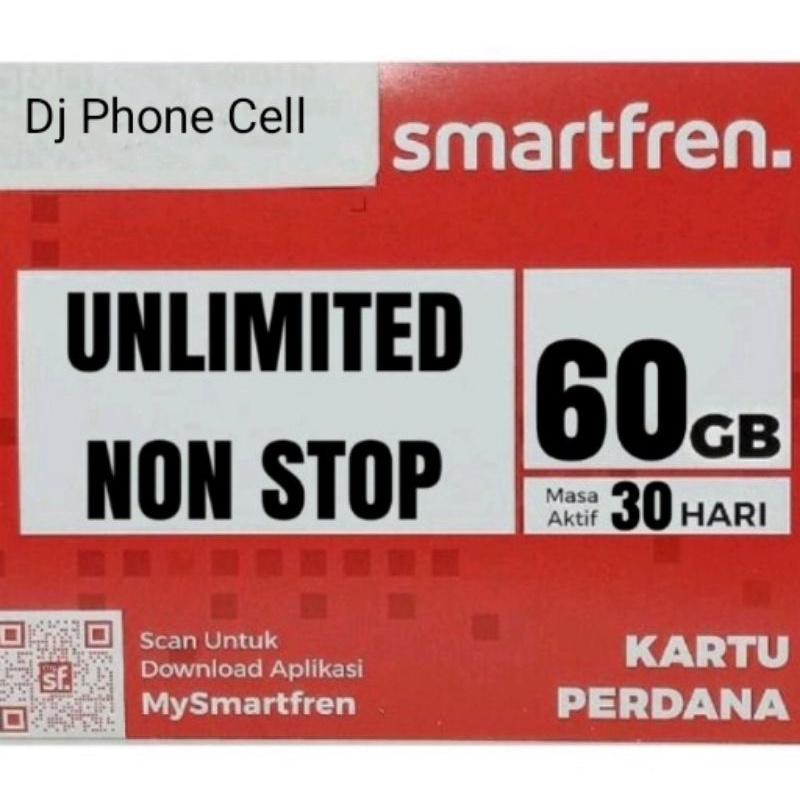 Perdana Smartfren Unlimited Nonstop 60GB