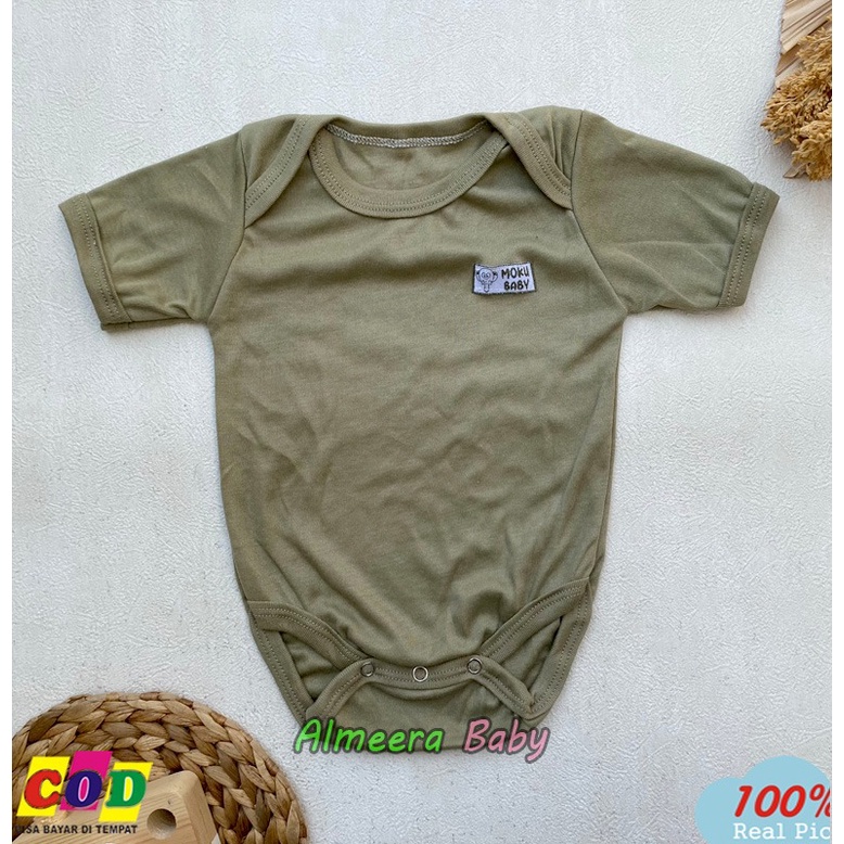 Isi 3 PCS Jumper Bayi Jumsuit Bayi Baru Lahir Seri Army Usia 0-3 Bulan Almeera Baby and Kids