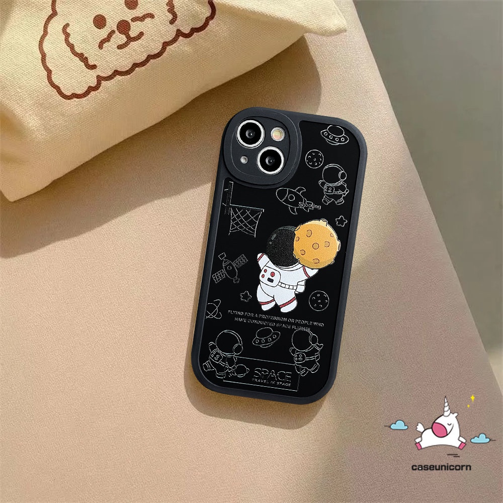 Case Kartun Aastronaut Vivo Y02 Y11 Y35 Y36 Y16 Y20 Y15 Y15s Y17 Y22 V25E V25 Y12 V23E V23 Y20i Y21 Y12i Y21s Y33s Y31 Y91C Y22s Y51 Y15A Y91 Y20s Y30 Y33T Soft Cover NASA Trendy