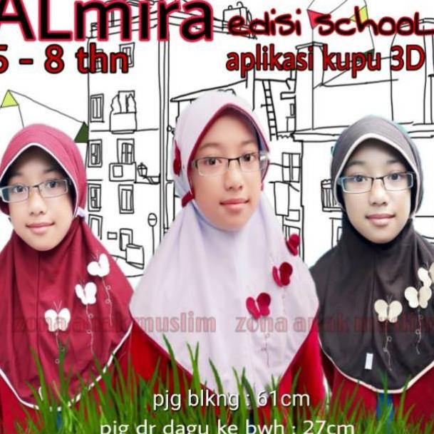 Jilbab anak ALMIRA seri SCHOOL/ jilbab anak vania sekolah / jilbab anak murah / grosir jilbab anak ‣