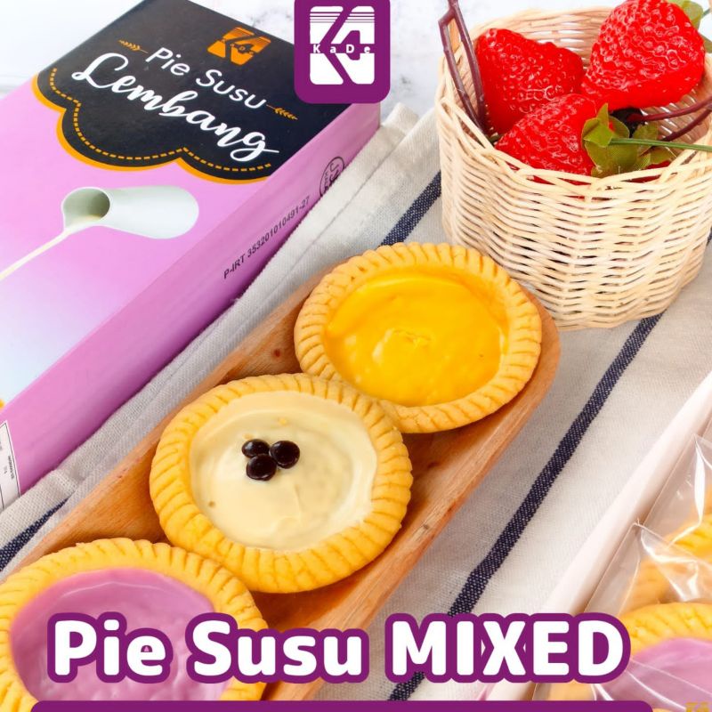 Pie Susu lembang mixed 7pcs (Bisa ke Luar kota,luar P.Jawa) Dus+ buble wrap