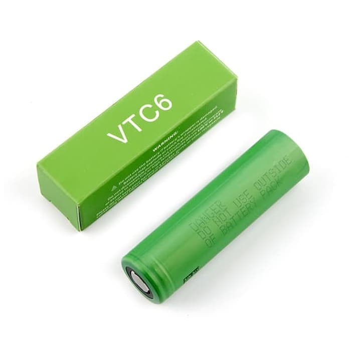 18650 Authentic Sony VTC6 Batre Li-Ion 3000MAH (2pc)
