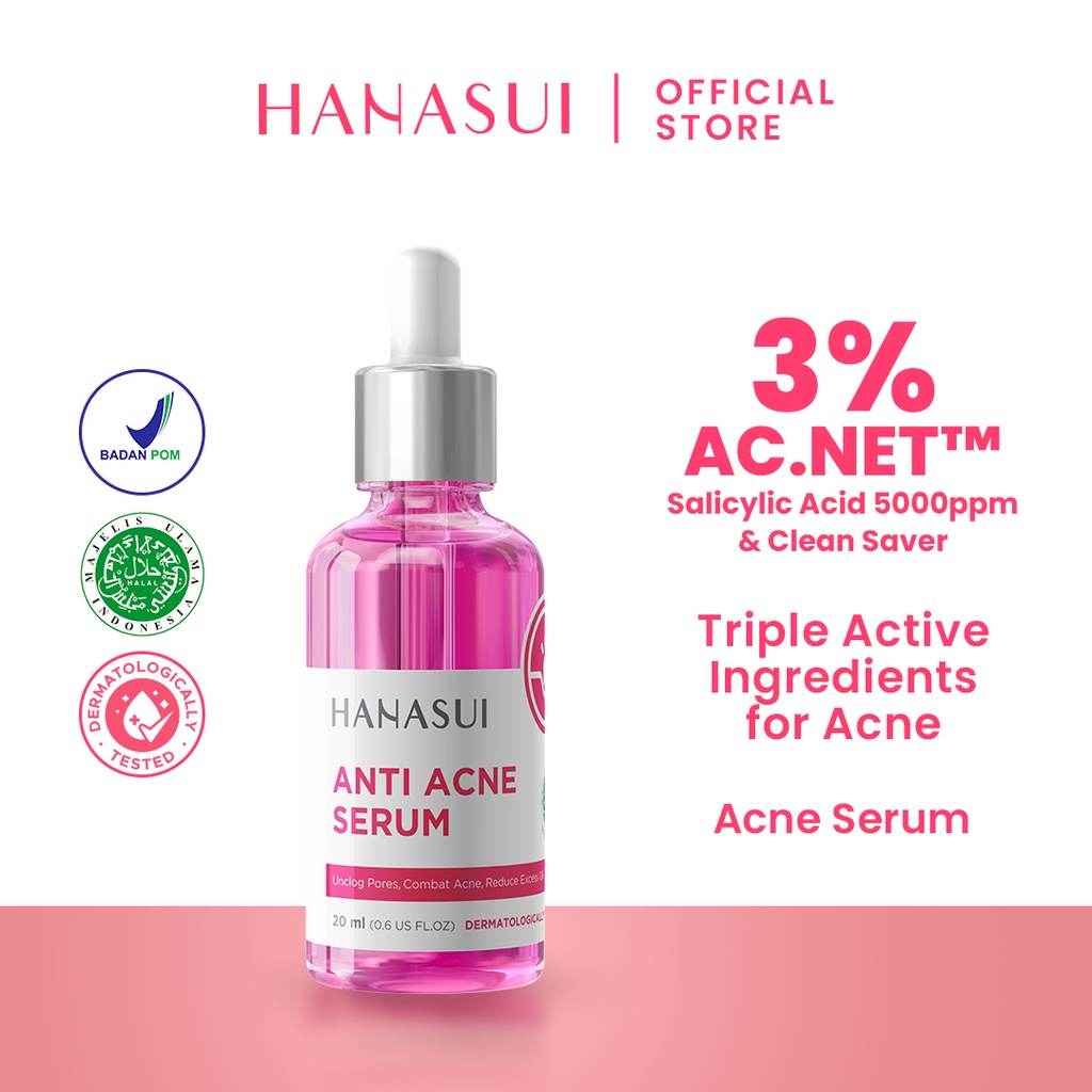 Hanasui Anti Acne Serum New Look &amp; Improved Formula.