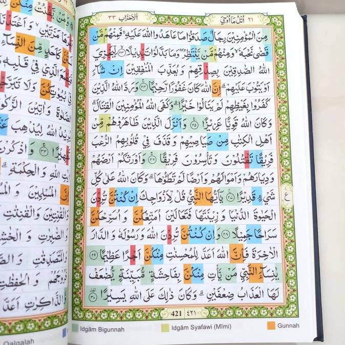 Alquran Tanpa Terjemah Tajwid Blok Warna Uk A4, Alquranku Tajwid Blok