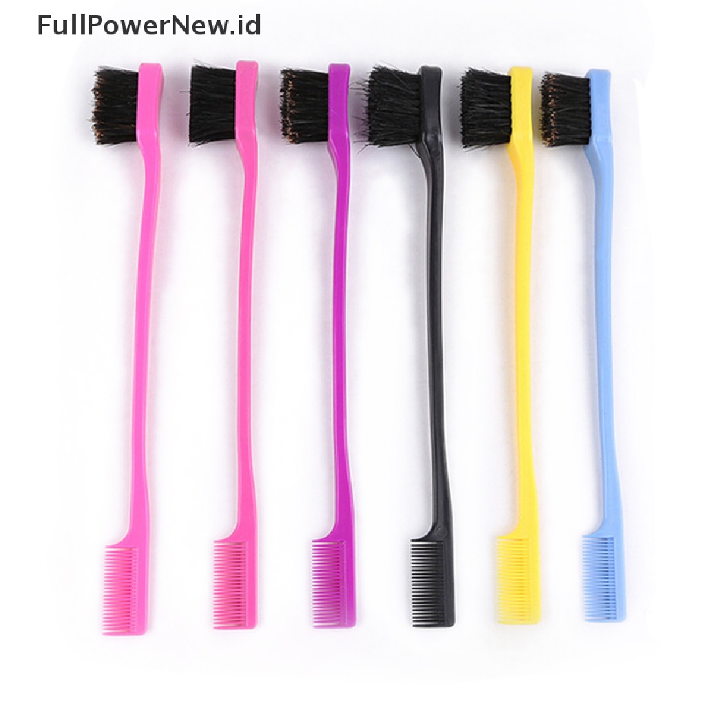 Power Sikat Kontrol Tepi Sisir Dua Sisi hair gel Halus natural look Pilih ID