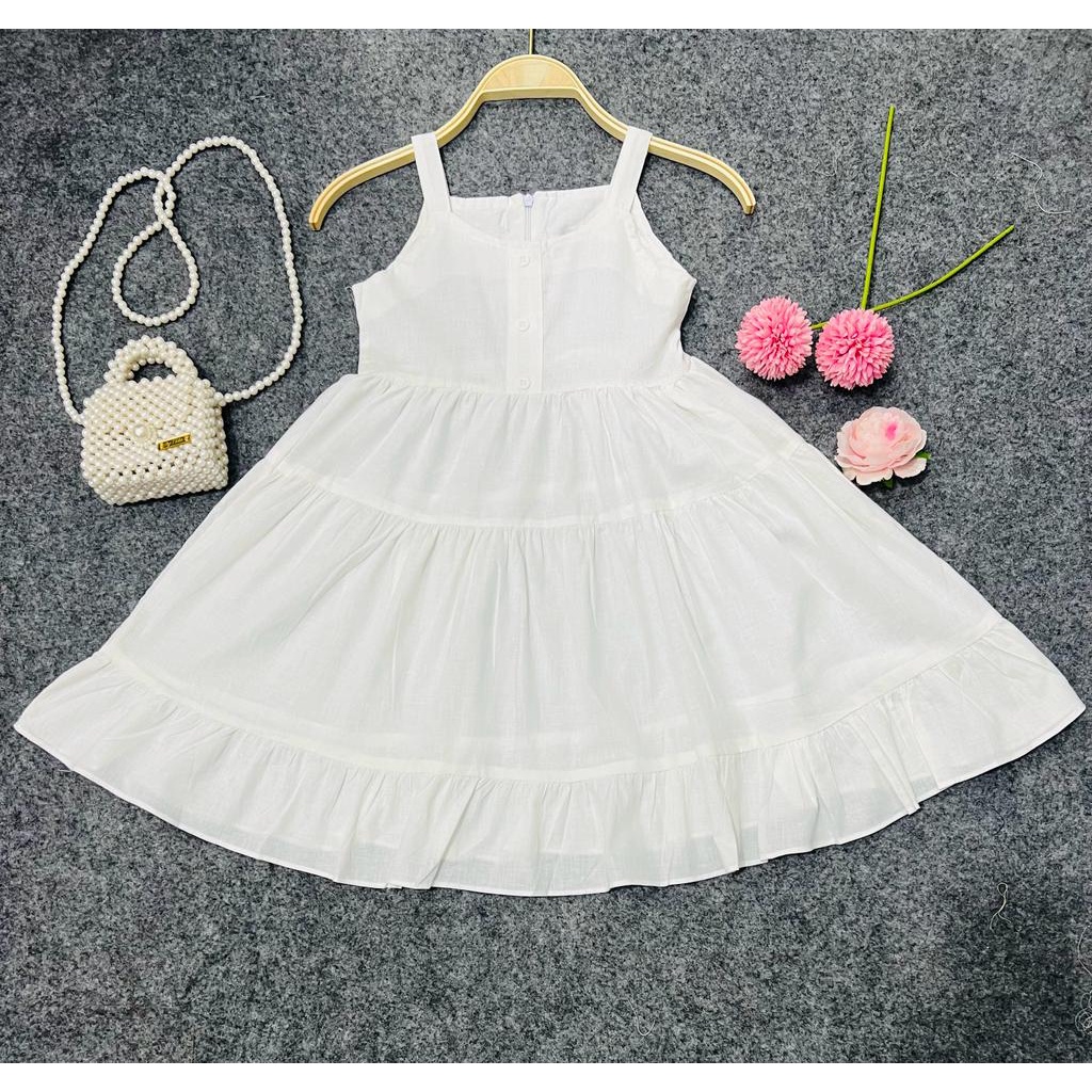 Jimmedy.id - Dress Anak Perempuan Bahan Katun Untuk Anak 3-7 Tahun