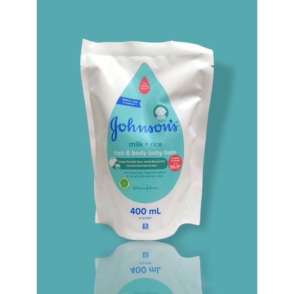 Johnsons Baby Milk Rice Hair And Body Bath 200 ML