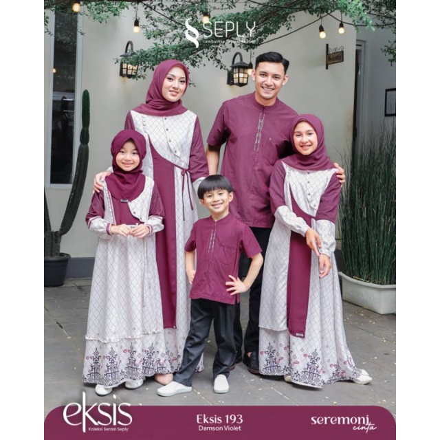 Sarimbit Keluarga Eksis 193 Domson Violet by Seply | meyra 130 | Selia 117 | Kliko 117 | Kaseo 163|