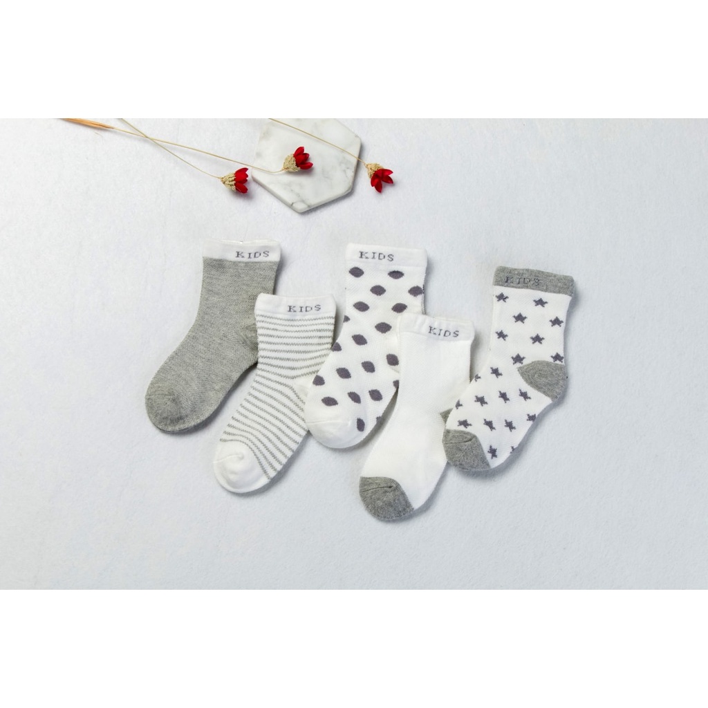 LID147 - 5in1 Kaos Kaki Bayi Baby Socks isi 5 pasang kaos kaki anak balita- Your Affordable Quality!