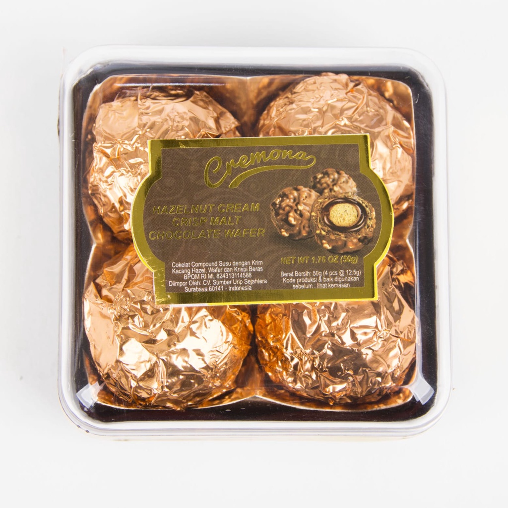 

Cremona Hazelnut Cream Crisp Malt Chocolate Wafer Ball T4