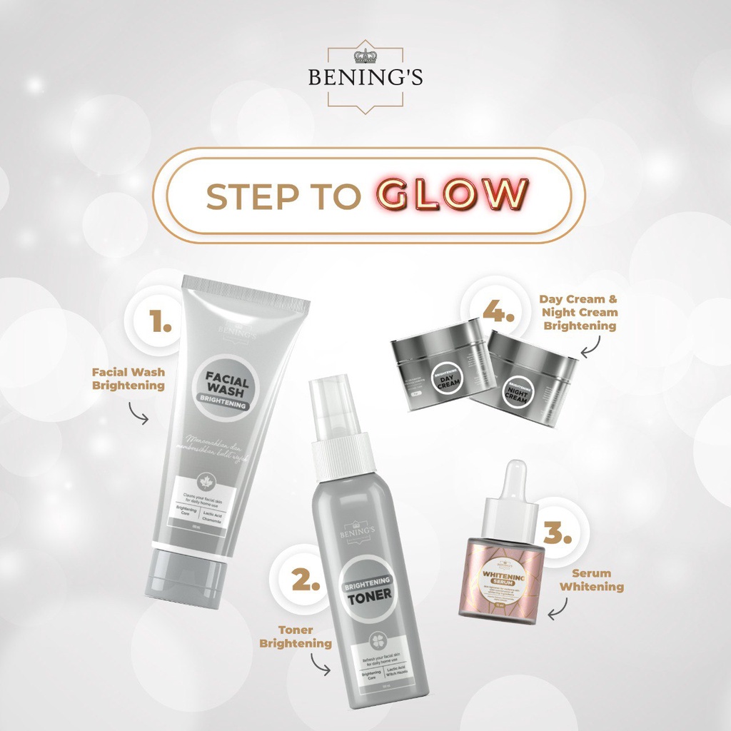 BPOM COD Benings Paket Brightening Mencerahkan Glowing Dr Okky