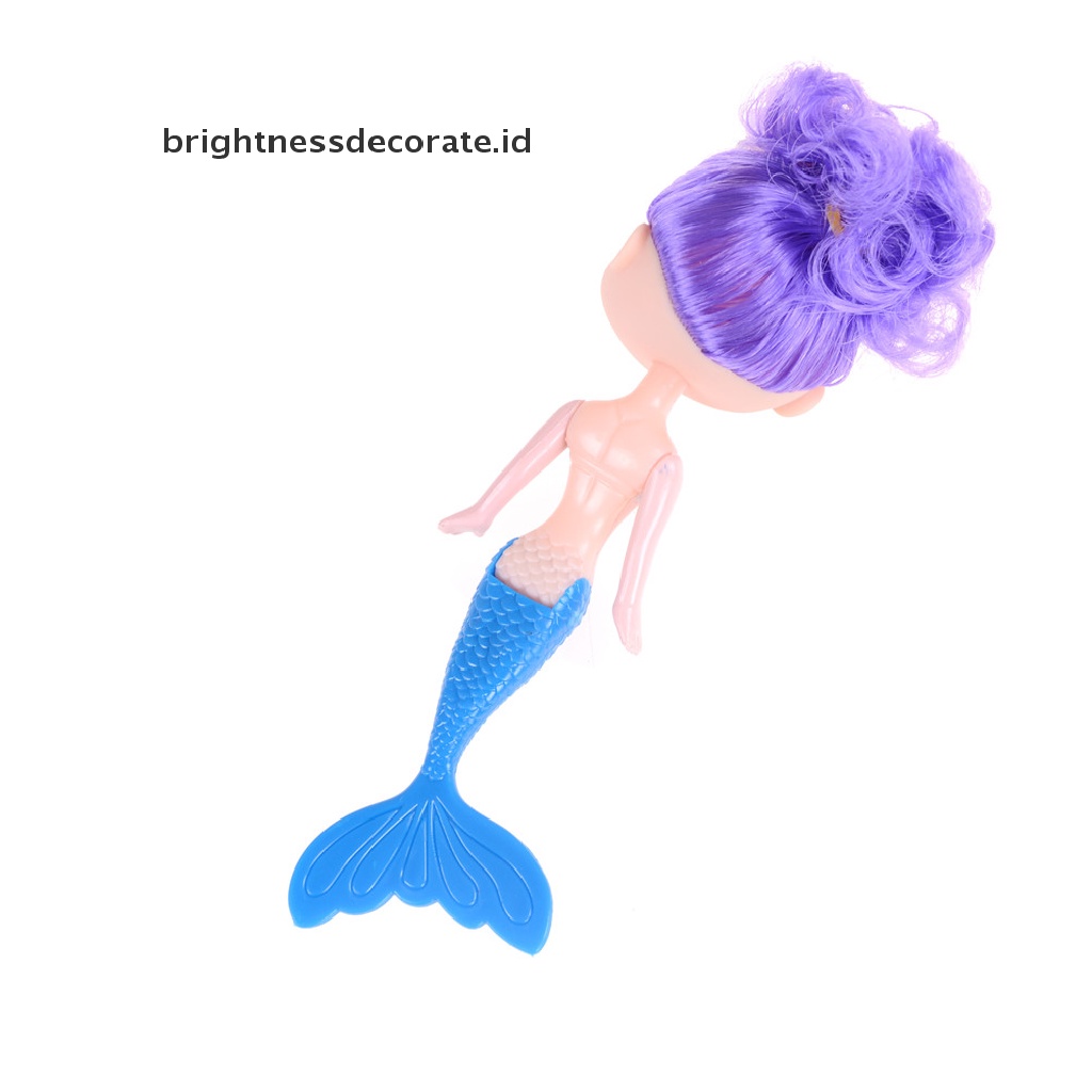 [Birth] Mainan Anak Little Bobby Mermaid Doll Boneka Salon Ulang Tahun Anak [ID]