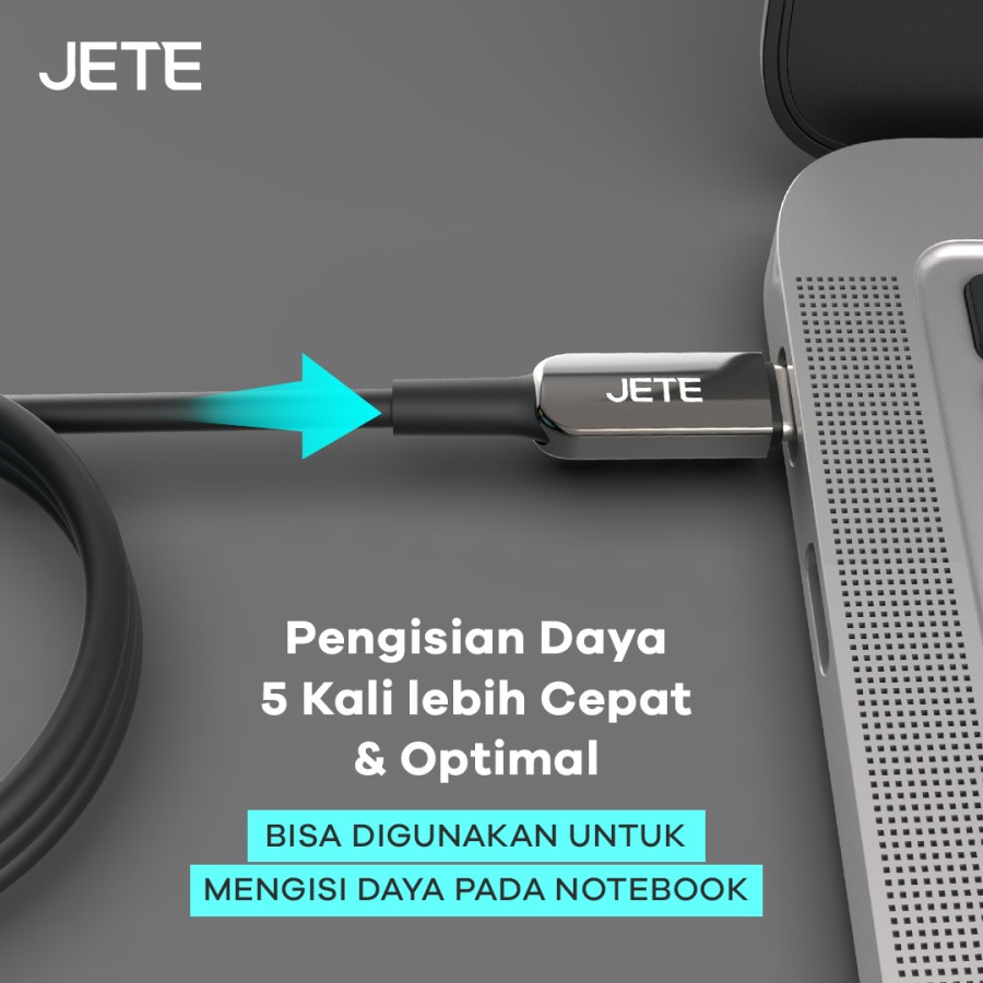 JETE CX9 Kabel Data Type C 22.5W Fast Charging 5A - Garansi 2 Tahun