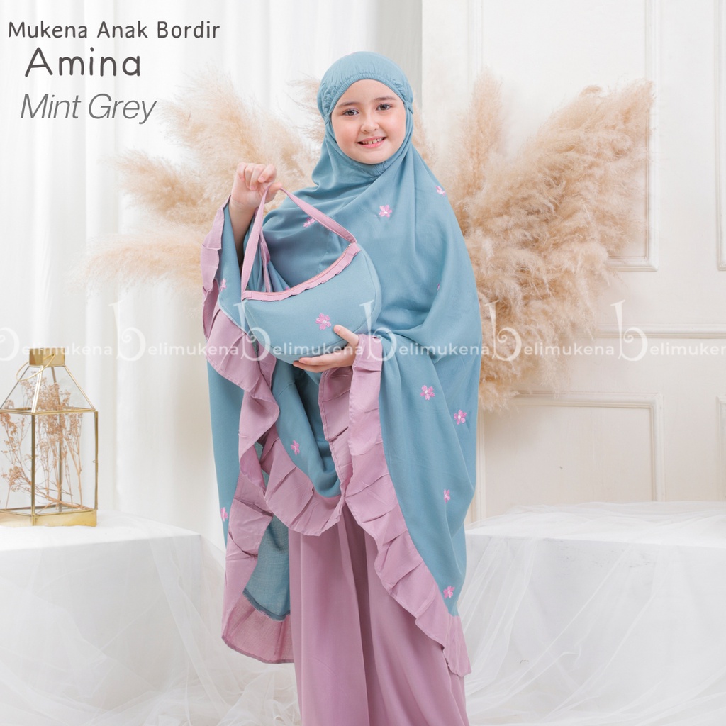 Mukena Anak Tanggung Rayon Amina