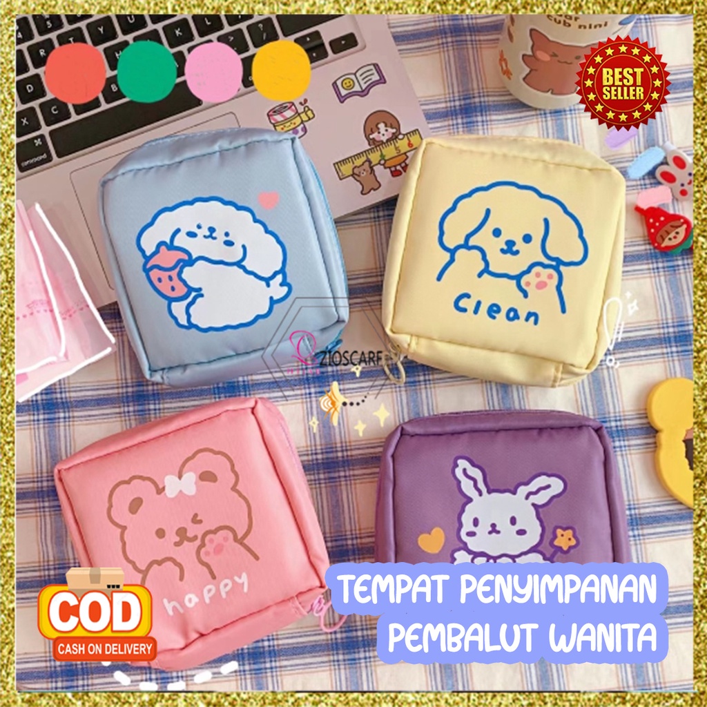 Dompet Pembalut Pouch Wanita Mini Wanita Waterproof Serbaguna Travel Organizer MX-5002