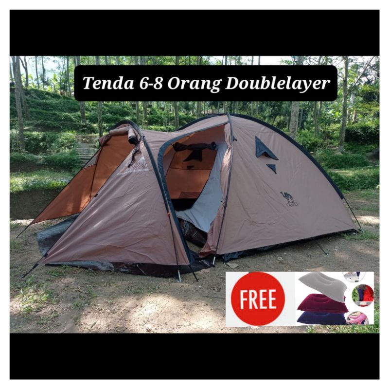 Tenda Camping 6-8 Orang Doublelayer 016 [KQ5]