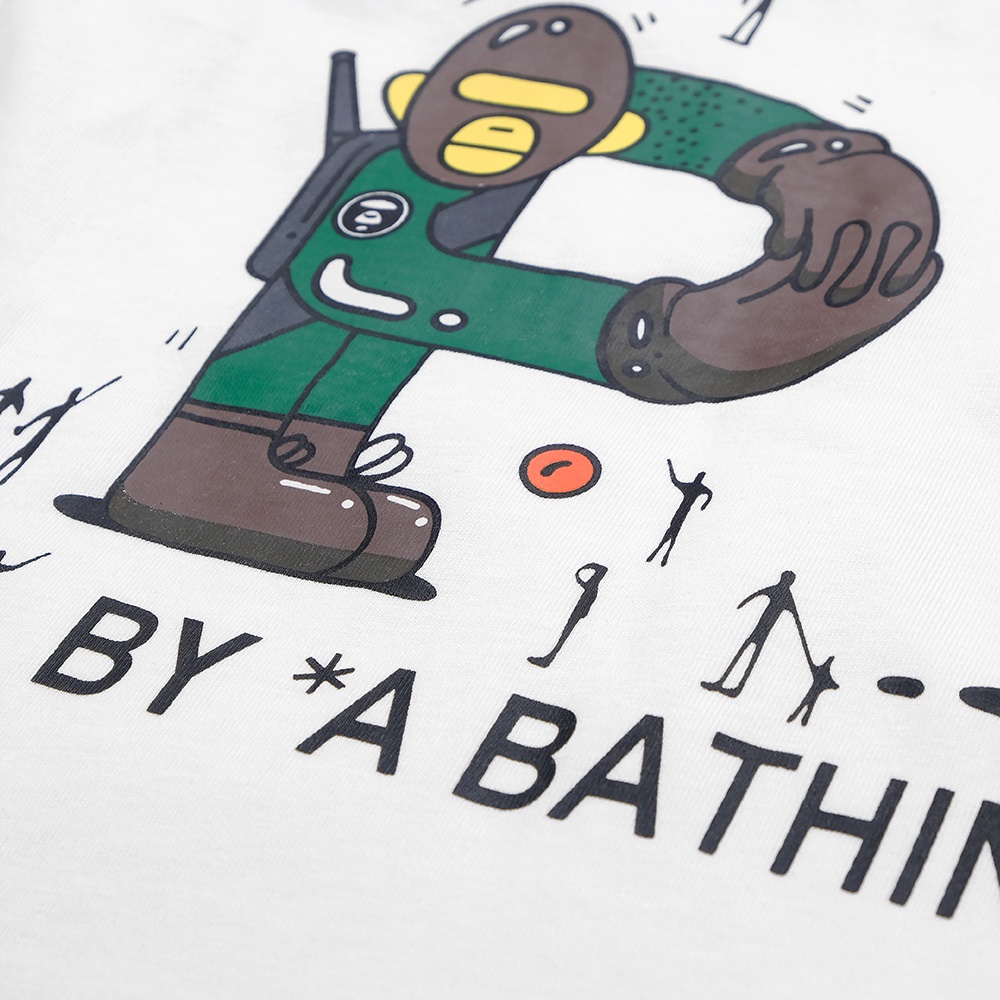 Aape by A Bathing Ape X Steven Harrington T-Shirt White