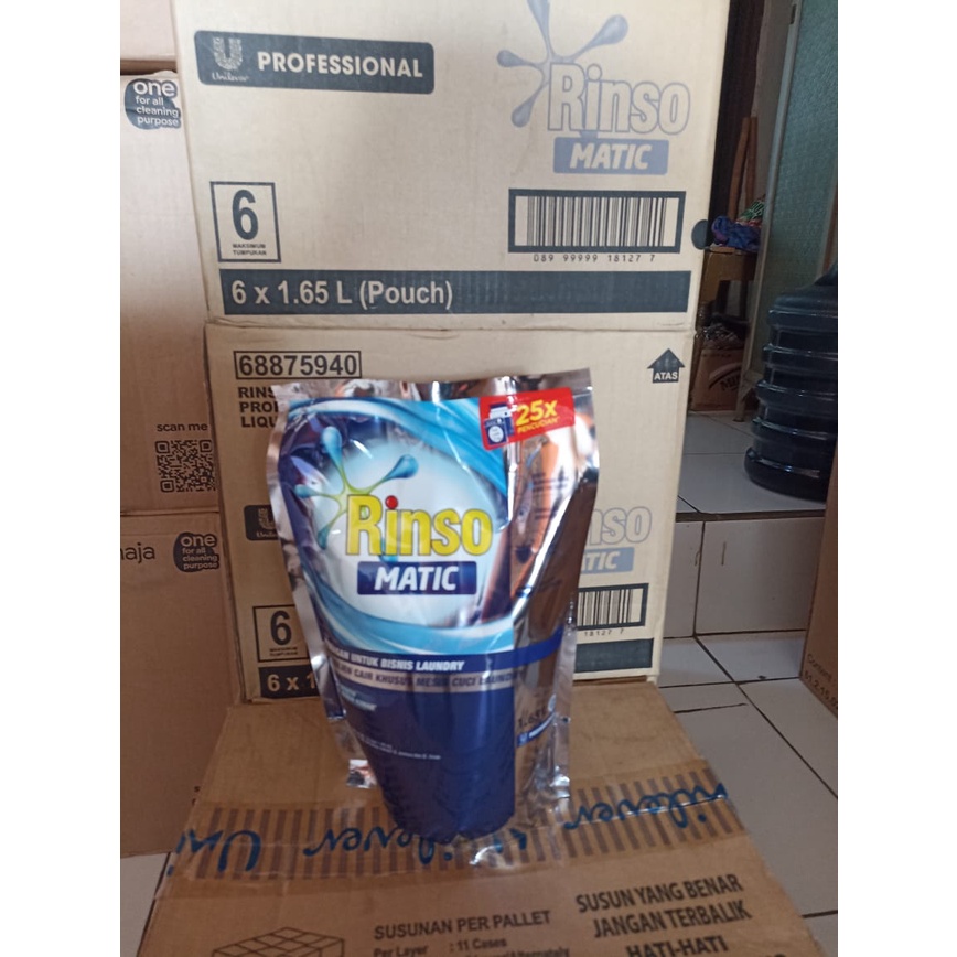 Rinso Matic Professional Liquid Cair 1,65 Liter