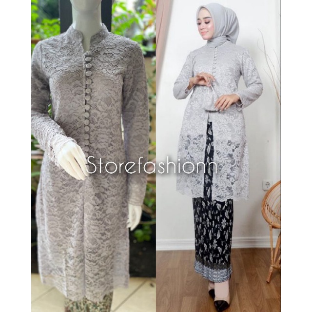 Stelan Kebaya Brukat/ Kebaya Tunik Kancing Seribu/ Tunik Sanghai/ Stelan Tunik Busui/ Kebaya Nikahan/ Kebaya Wisuda/ Kebaya Modern/ Kebaya Brokat/ Stelan Wanita/ Kebaya Tunik/ Tunik Brokat/ atasan Wanita