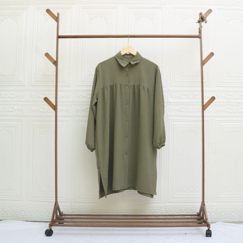 [COD] RRgemilang - Pakaian Tunik Wanita Terkini Bahan Crinkle Dailin Tunik