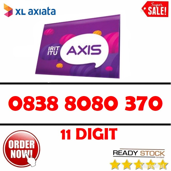 Nomor cantik AXIS axiata 4G plus kartu perdana 11 DIGIT TERBAIK 0113