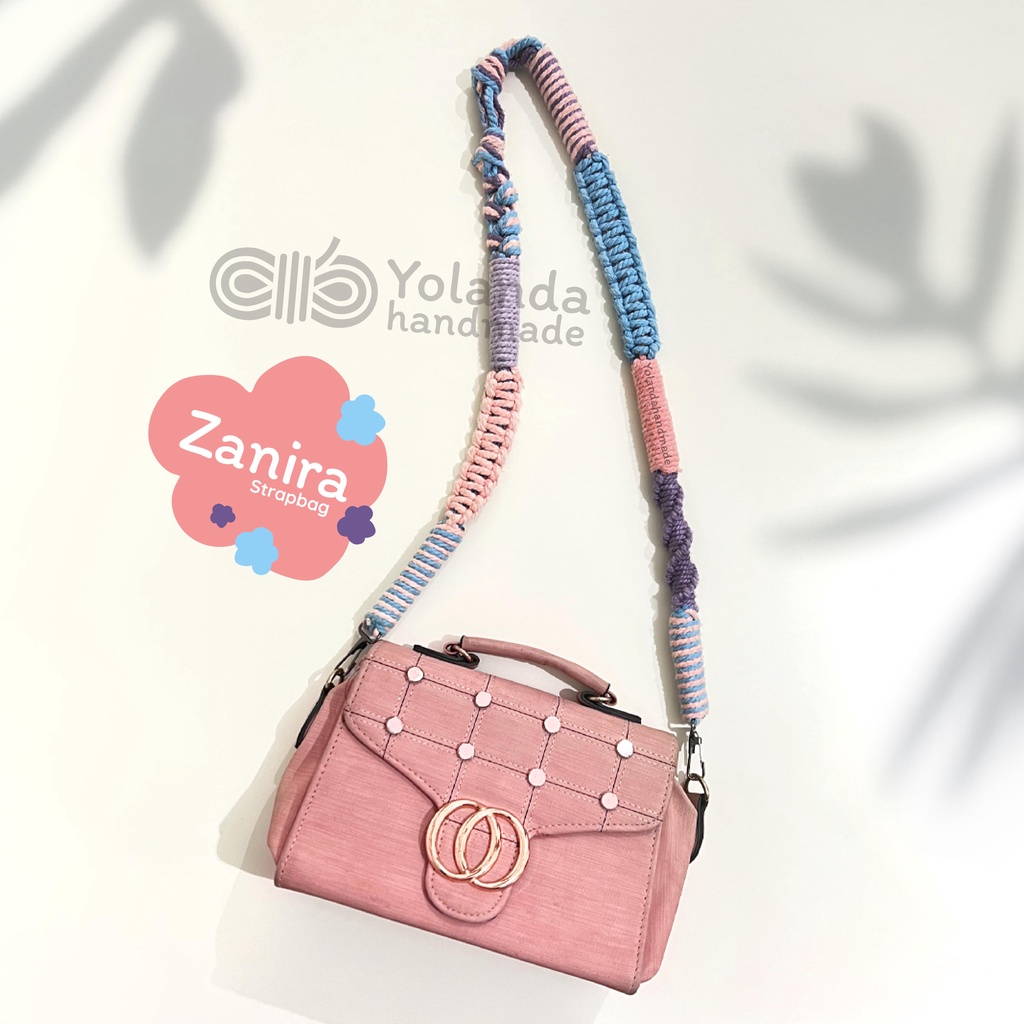 [TERMURAH] Tali Strap bag Macrame ZANIRA | Premium | Tali kamera | Strap Bag Lucu | Custom | Puffy Bag | Sling Bag | Pendek |COD