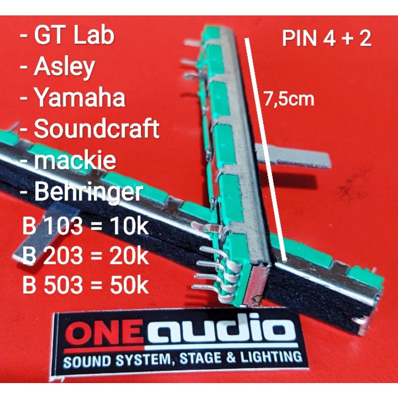 Potensio Geser Mixer Yamaha mackie behringer soundcraft Gt lab asley B103 B203 B503 Dll