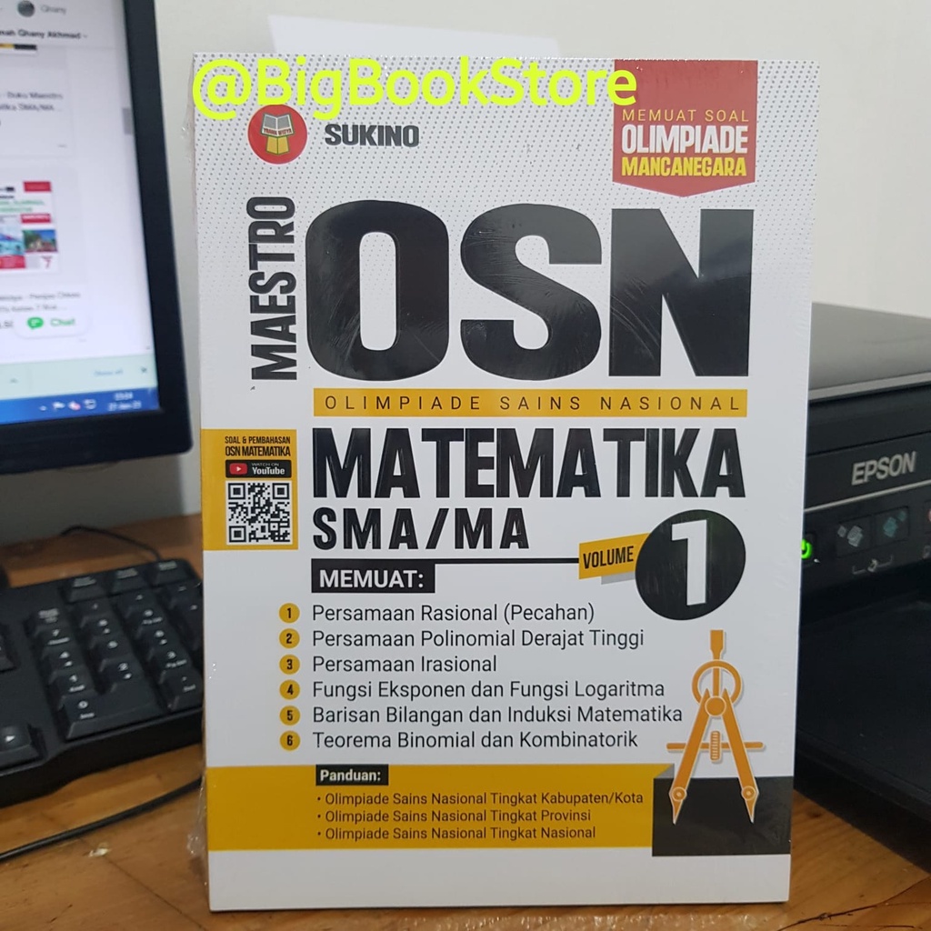 BUKU OLIMPIADE - MAESTRO OSN MATEMATIKA SMA/MA VOL.1 PROF. SUKINO - YRAMA WIDYA