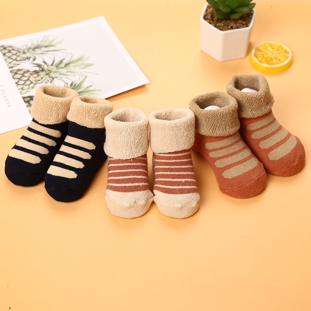 BRGUNIK Kaos Kaki Bayi Lucu Kaus Kaki Anak Prewalker Kaus Kaki Bulu KK033