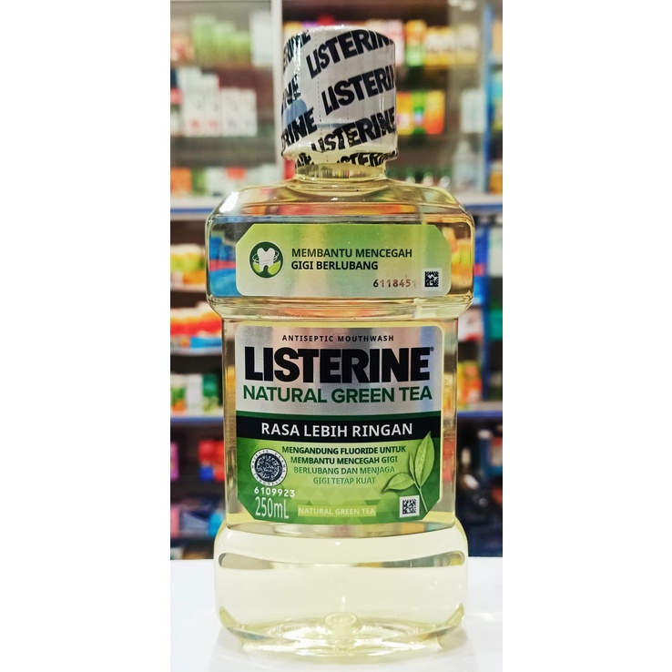 Listerine Natural Green Tea 250ml - Antiseptic Mouthwash Kumur Mulut