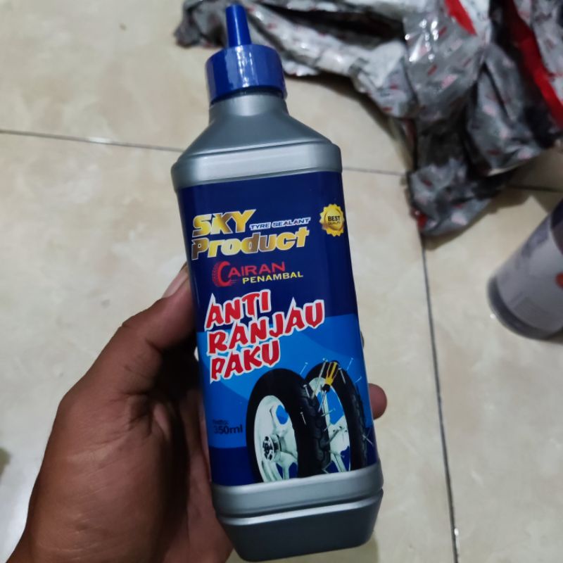 Tyre Sealant Cairan Penambal Ban Tubles Anti Ranjau Paku Sky