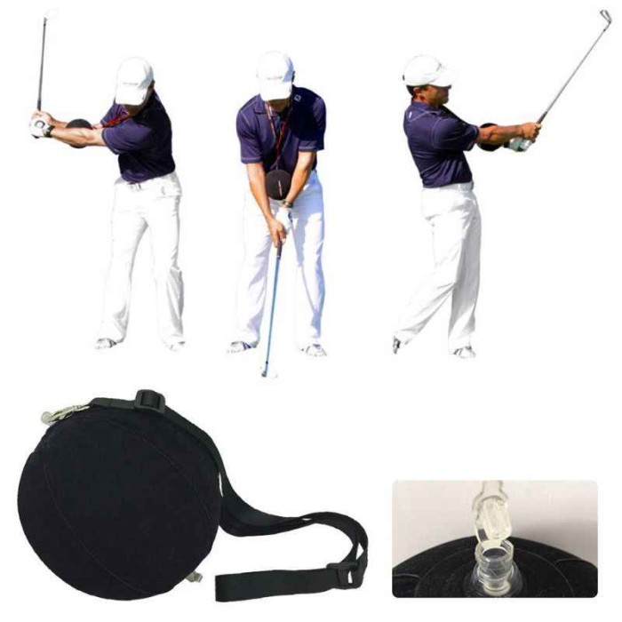 Golf Swing Training Aid For Maintaining Triangle Arm