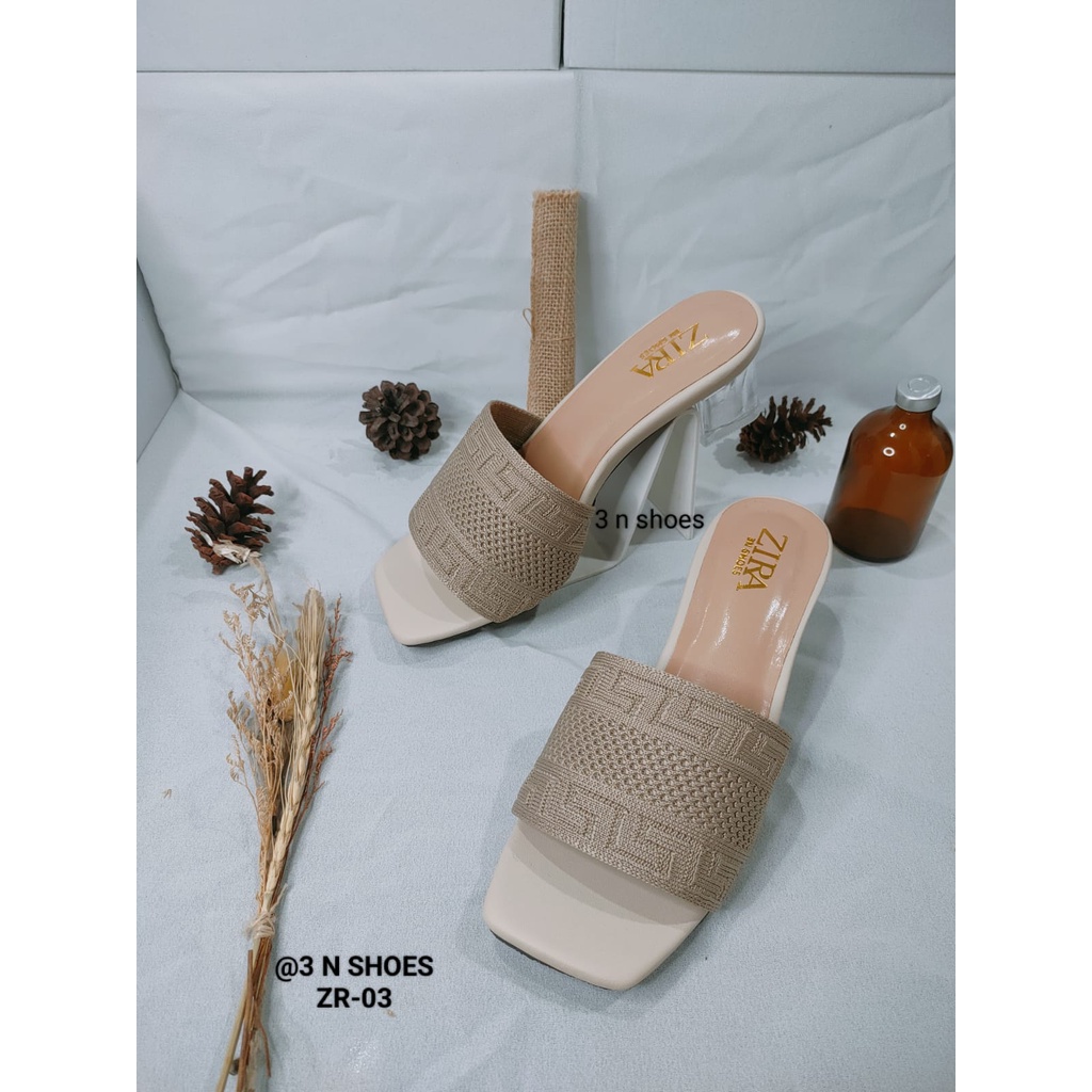 Sendal Heels Rajut Hak Kaca 5cm Terbaru Sandal buat Kondangan Wanita Kekinian  Hills Prempuan Sandal Real Pictt Sandal Pesta Sandal Cewek Dewasa Sandal hak kaca terbaru termurah ZR 03