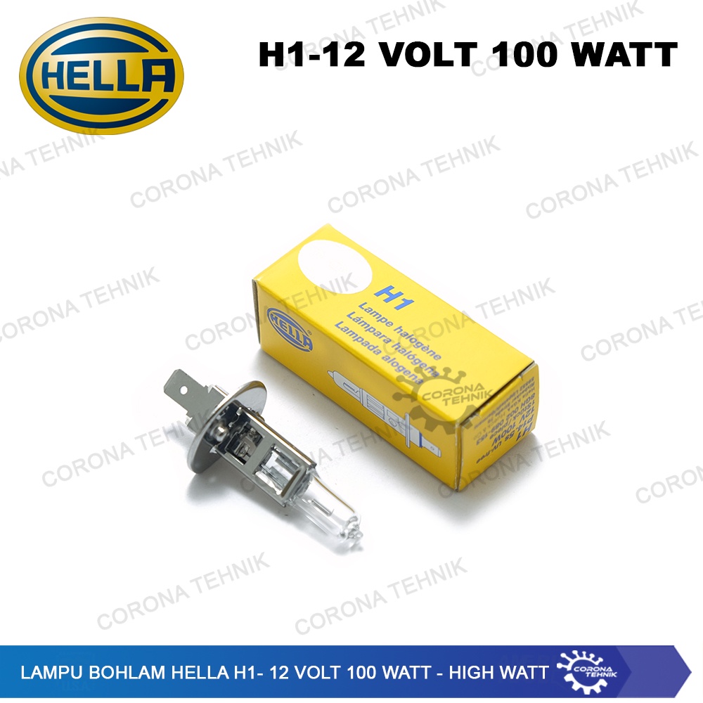 High Watt - Lampu Bohlam Hella H1 - 12 Volt 100 Watt