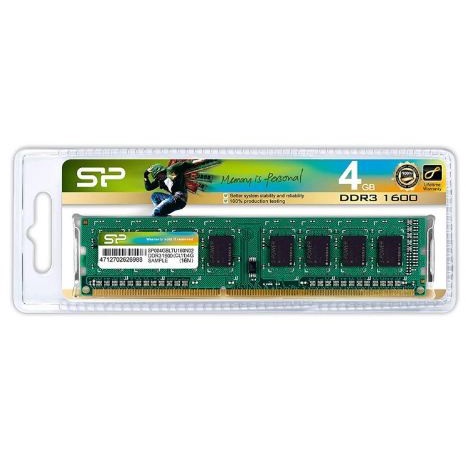 RAM PC Silicon Power 4GB DDR3 1600MHz CL11 PC3-12800