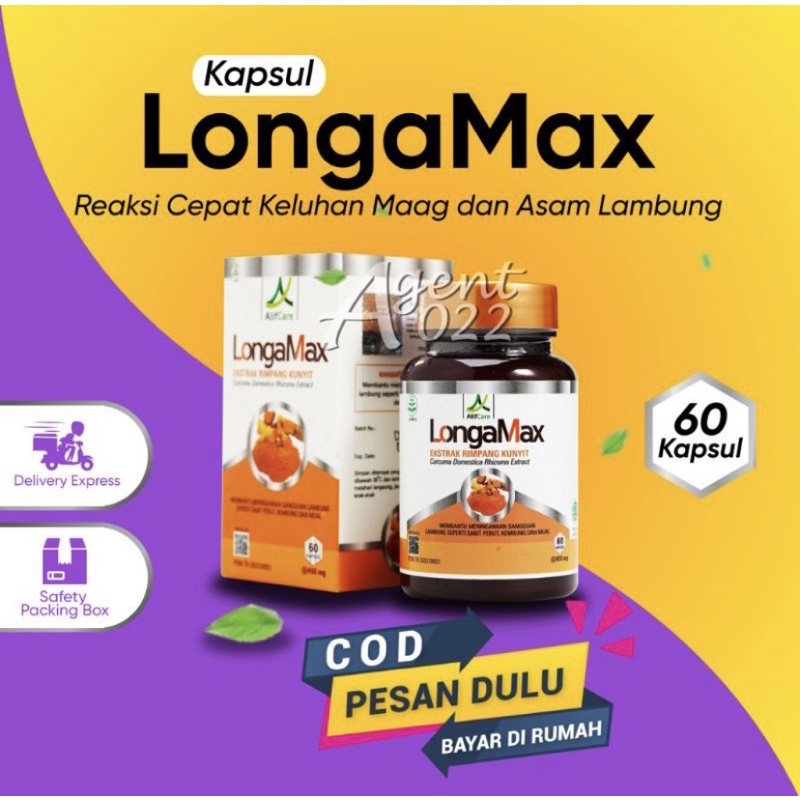 Jual Longamax Kapsul Herbal Exstrak Rimpang Kunyit Membantu Mengatasi